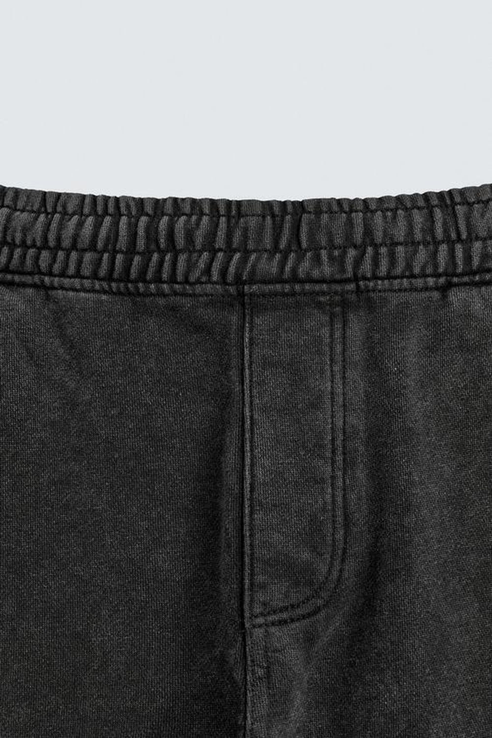 ZARA ДЖОГГЕРЫ WIDE-LEG С ЭФФЕКТОМ ПОТЕРТОСТИ, ТЕМНО-СЕРЫЙ