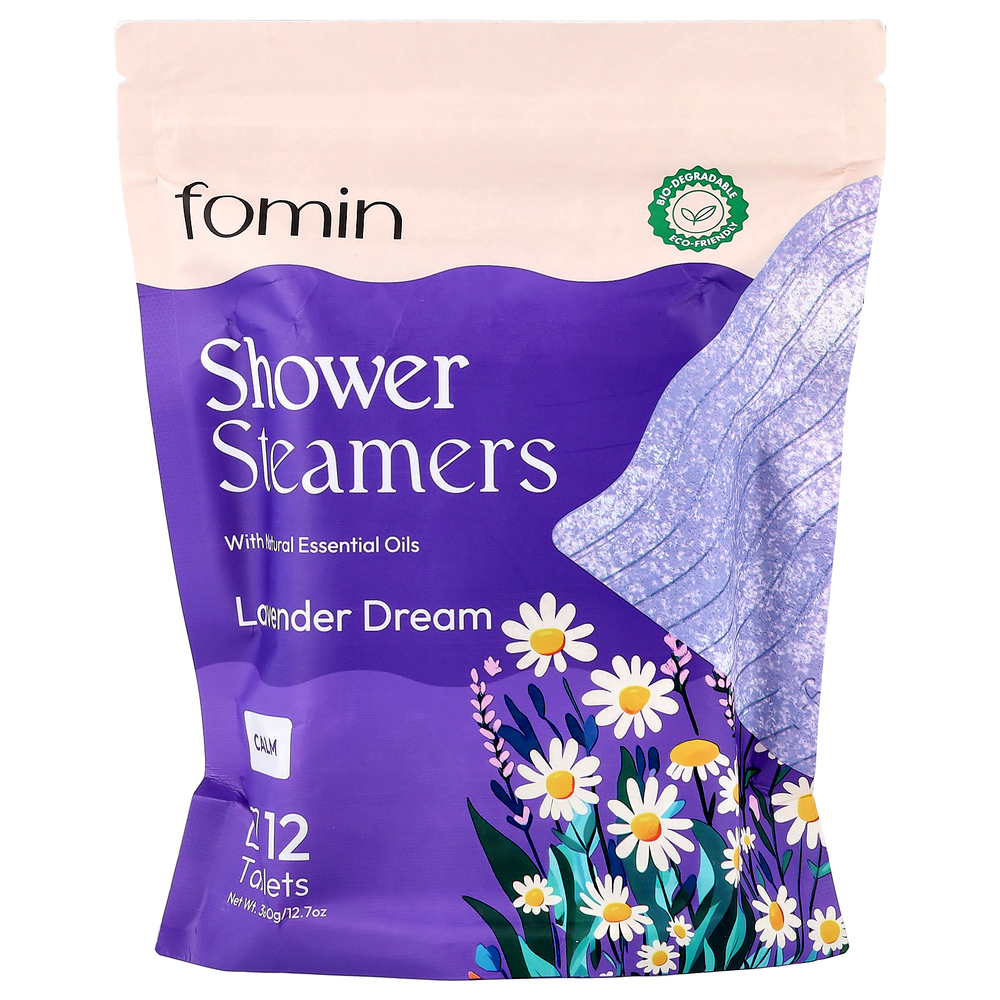 fomin, спреи для душа, лаванда, 12 таблеток