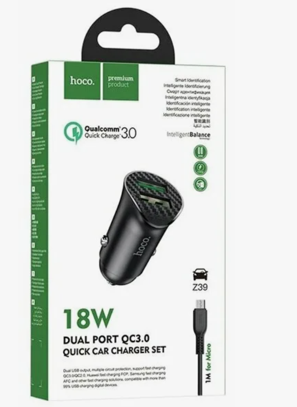 АЗУ hoco Z39 dual port  Blue