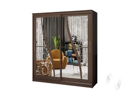 Шкаф-купе 2;0 м Элегант №2 (венге)