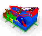 Коммерческий надувной батут «Говорящая акула», 12*7*7,5 м