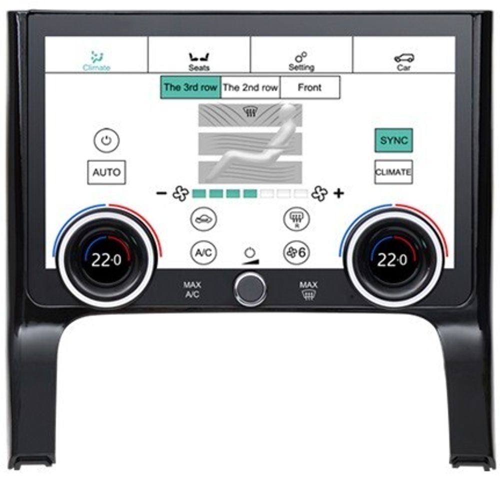 Цифровая панель климата Range Rover Evoque 2019-2023 - Carmedia ZF-2026 с 10&quot; экраном LCD/ЖК