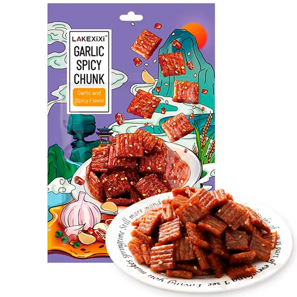 Латяо ЧесноЧанк пряные пшеничные ломтики с чесноком и перцем чили