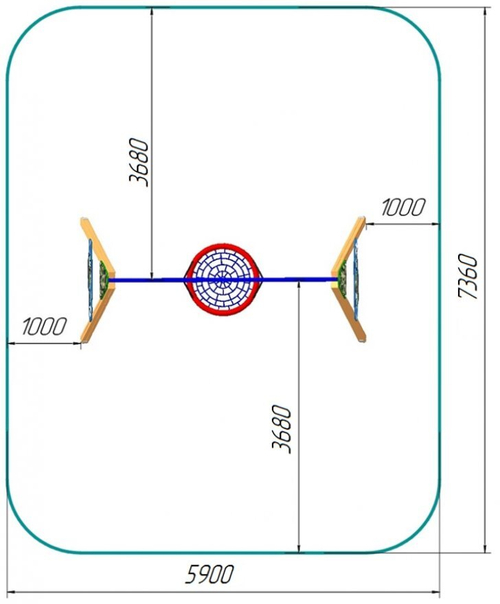 Качели деревянные Гнездо КЧ-04.8