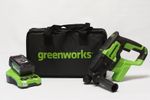 Аккумуляторный перфоратор Greenworks GD24SDS2, 3803007UB,24v, 2 Дж, АКБ 4 А·ч и ЗУ в сумке