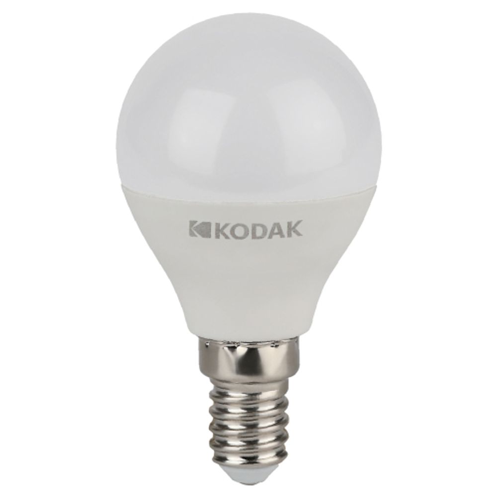 Лампа светодиодная Kodak LED P45-7W-830-E14 K 7Вт шар теплый белый свет Е14 | Лампы cветодиодные Шар (G/P)