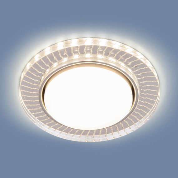 Встраиваемый светильник Elektrostandard 3033 GX53 CL/SL прозрачный/серебро a045484