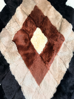 Покрывало меховое ковер из шкуры овчины