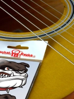 Стикеры - Злая собака бульдог в строгом ошейнике