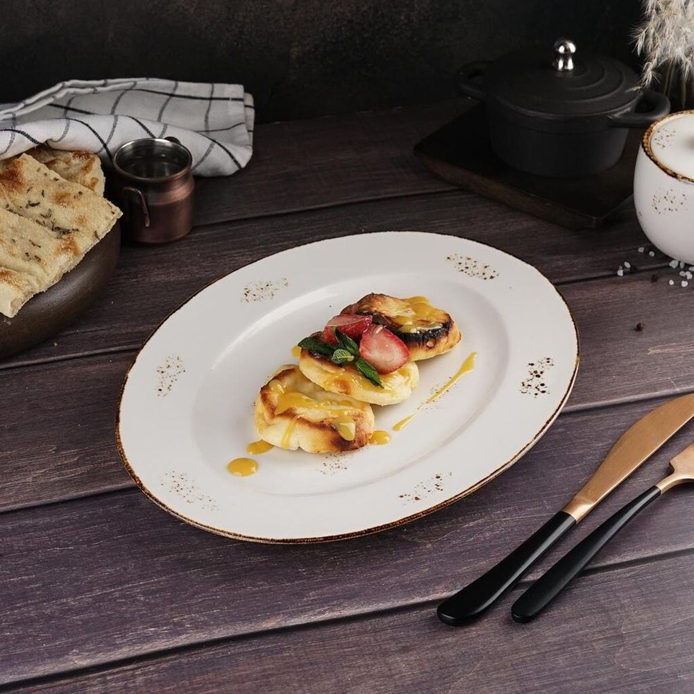 Блюдо овальное 30*22,5 см h2,2 см Grace Noble [1]