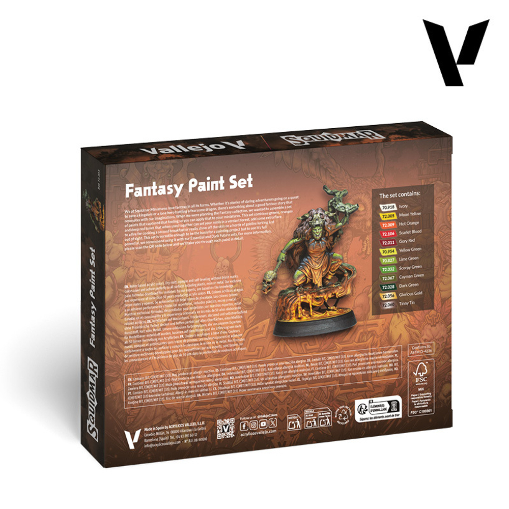 Game Color: Fantasy Paint Set by Squidmar Miniatures