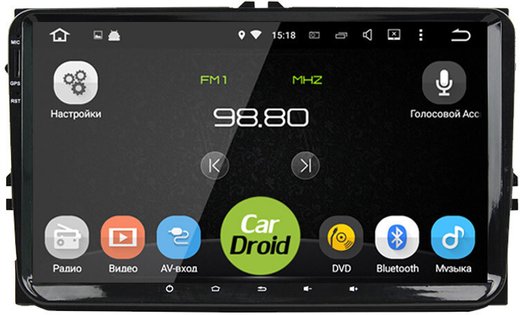 Магнитола Volkswagen T5, T6, Tiguan, Passat, Polo, Jetta, Amarok, Golf и др., Skoda Fabia, Rapid - Roximo RD-3721D на Android 10, 4ГБ-64ГБ