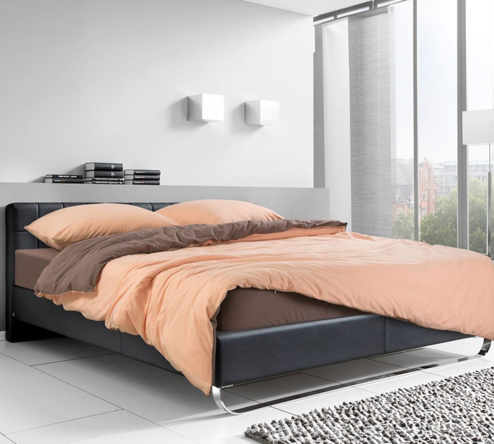 Трикотажный комплект постельного белья 2,0-спальный Персиковая карамель