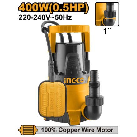 Насос дренажный INGCO SPC4008 400 Вт 117 л/мин