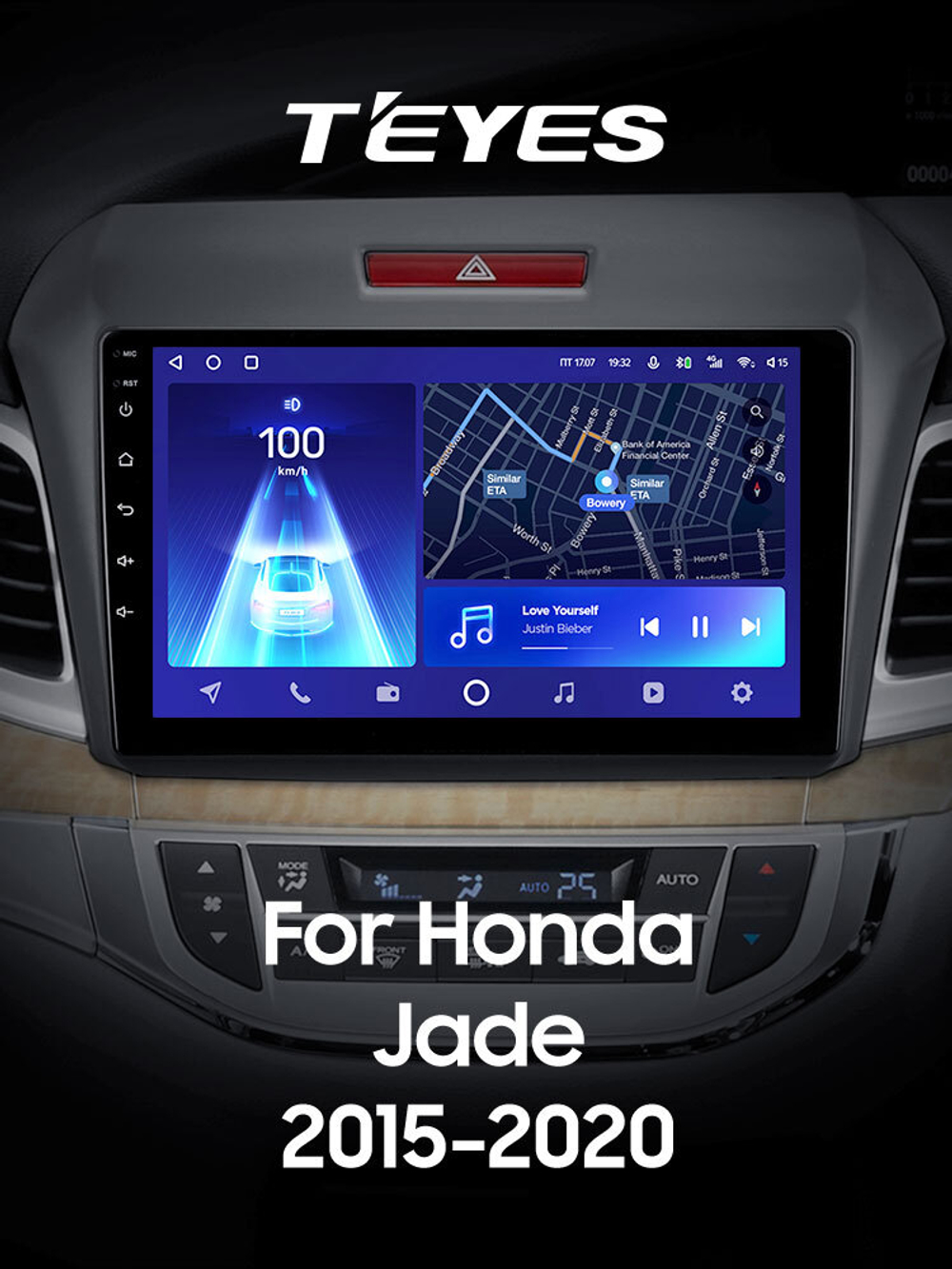 Teyes CC2 Plus 9" для Honda Jade 2015-2020  (прав)