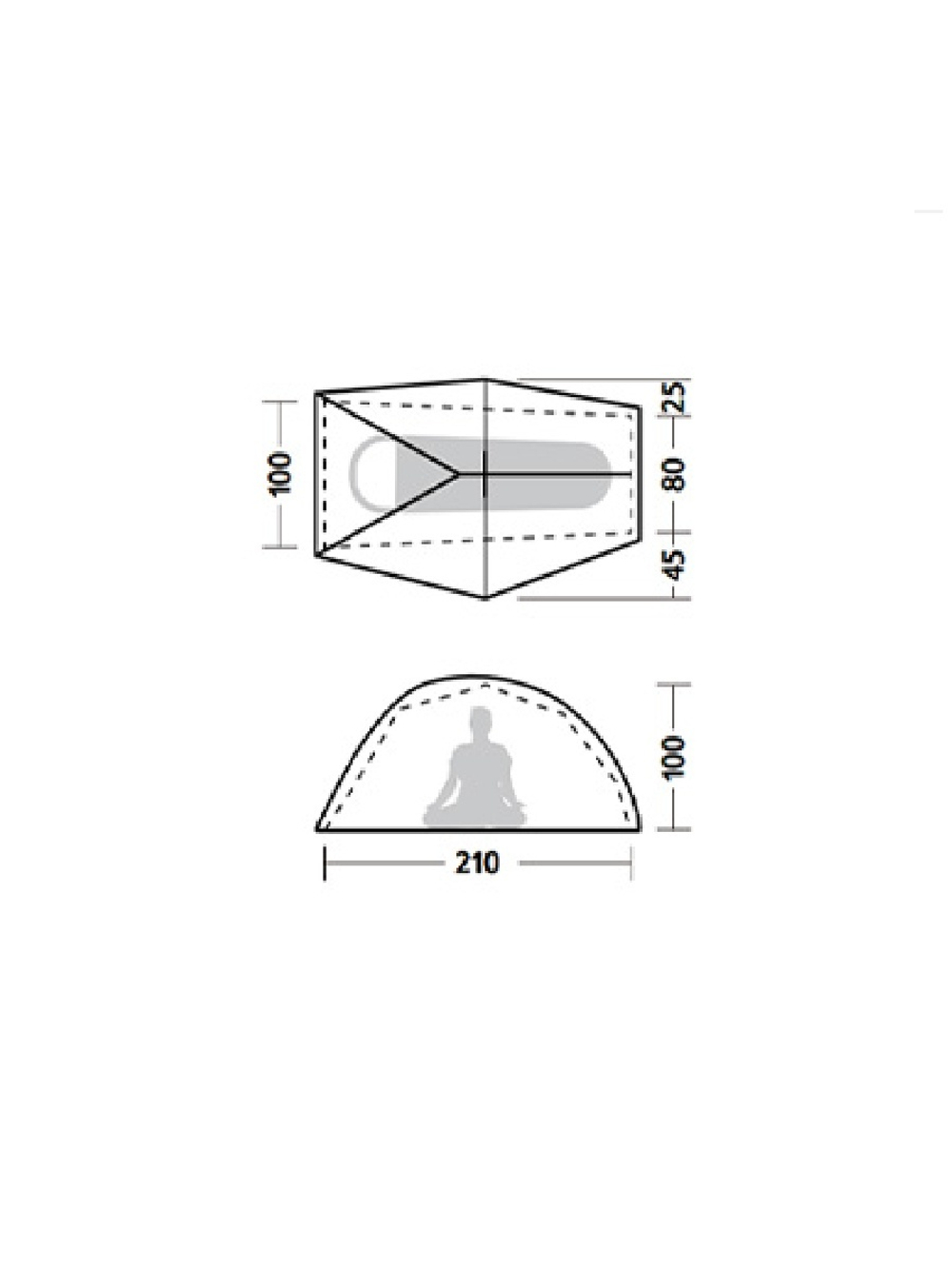 Палатка Naturehike Star Trails EXT Si 1-местная, алюминиевый каркас, сверхлегкая, желтая