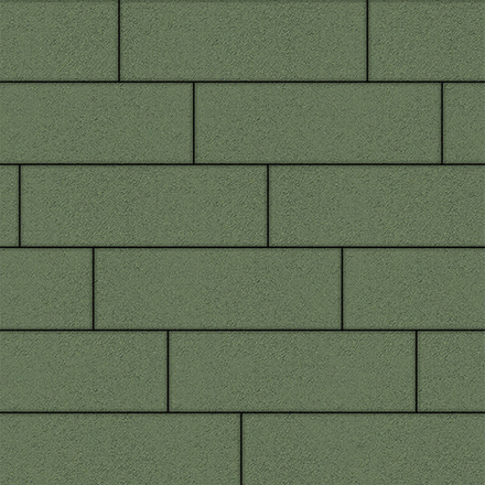 Тротуарная плитка ПРЯМОУГОЛЬНИК 750х250 мм - Стандарт Зеленый