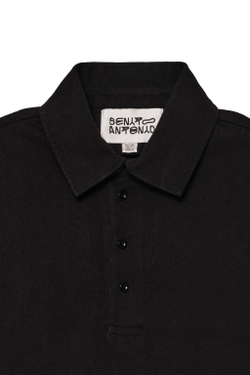 ZARA X BENITO ANTONIO ХЛОПКОВАЯ ФУТБОЛКА С ДЛИННЫМИ РУКАВАМИ, ЧЕРНЫЙ