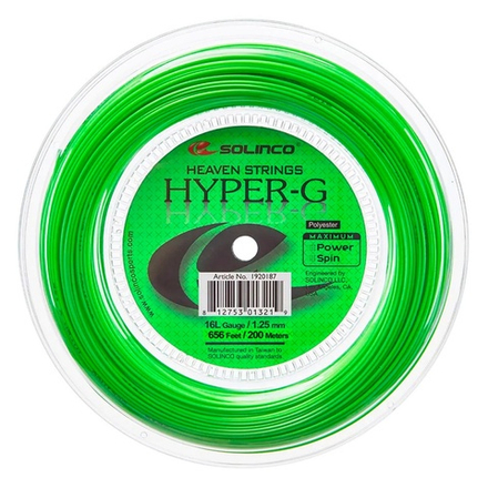 Струны для тенниса SOLINCO HYPER GREEN В нарезке (1 натяжка) 11 м
