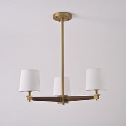 Люстра на штанге Imperiumloft Jorgenson White/Dark wood STAVRA01