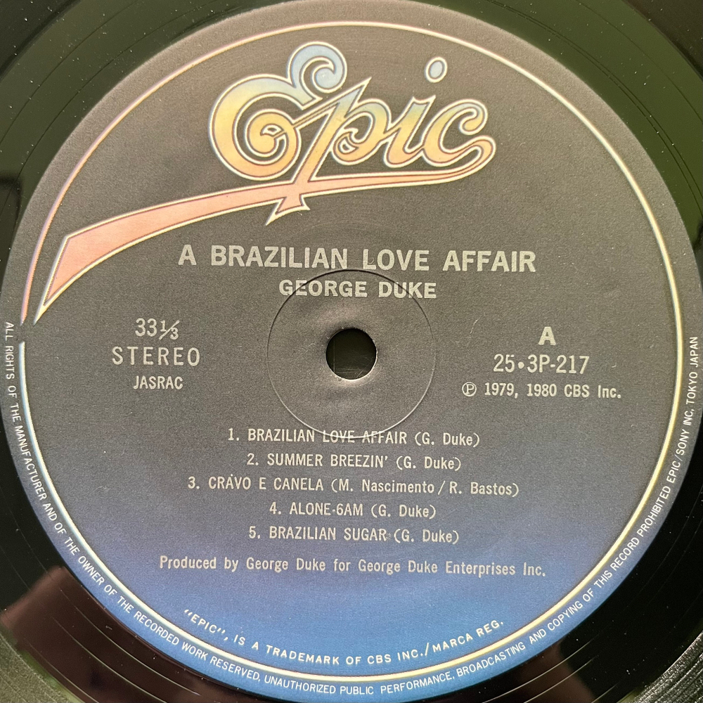 George Duke ‎– A Brazilian Love Affair (Япония 1980г.)