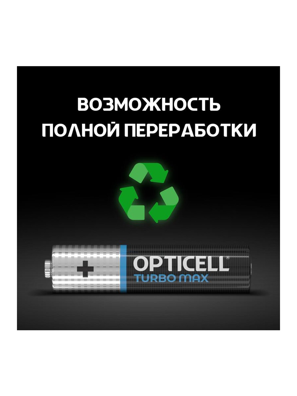 Элемент питания алкалиновый AAA/LR03 (блист. 12шт) Turbo Max Opticell 6053010