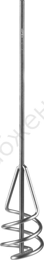 ЗУБР 100х580 мм, шестигранный хвостовик, Миксер для песчано-гравийных смесей, ПРОФЕССИОНАЛ (06033-10-60)