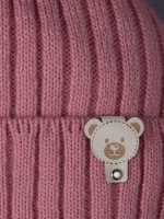 Шапка для девочки зимняя вязаная и снуд