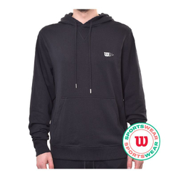Куртка теннисная Wilson Triblend Hoodie - black