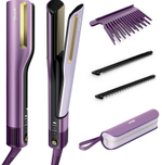Shark SilkiPro Straight HT401UKPU выпрямитель для волос, фен-стайлер 2-в-1 Wet-to-Dry, профессиональный прибор для укладки волос, керамический выпрямитель
