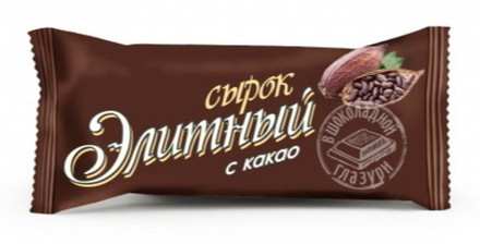Сырок глазированный "Элитный" с какао 23% 38г. Минск