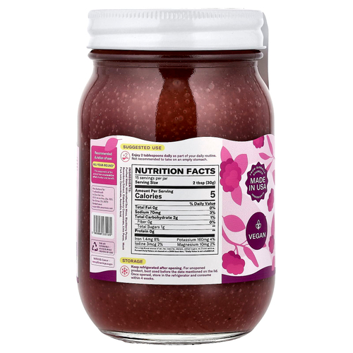 True Sea Moss, гель из морского мха, суперфуд, бузина, 473 мл (16 жидк. унций)