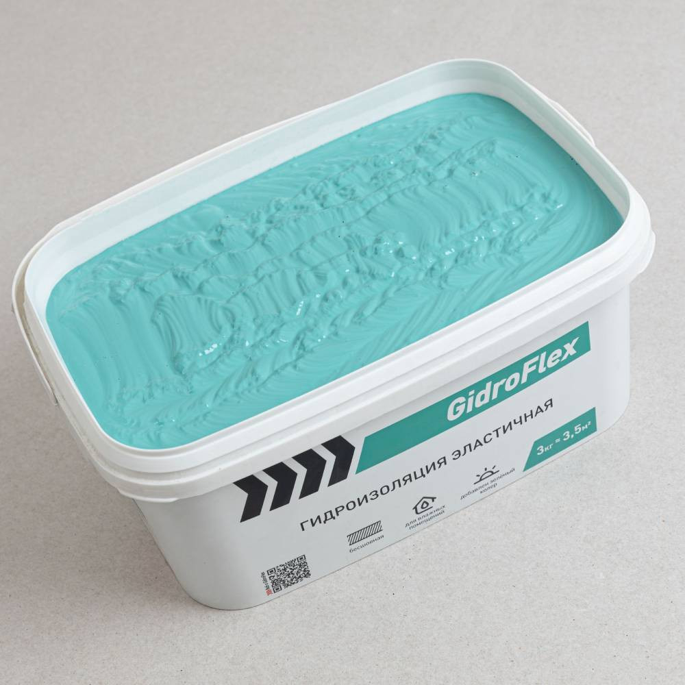 Гидроизоляция полимерная эластичная Danogips GidroFlex 3 кг