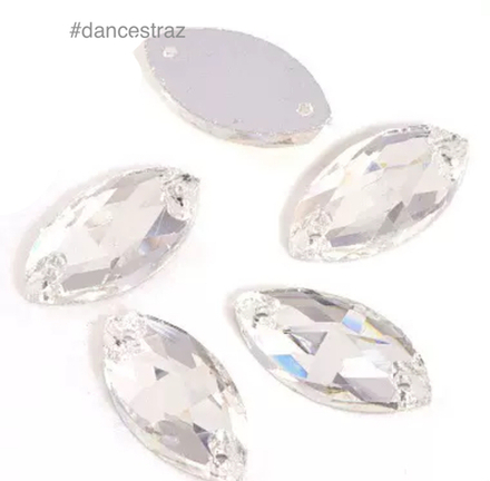 Стразы пришивные, Horse Eye, Crystal, A3-P01, 9*18mm, (36  ea/pkg), A3 (F2)