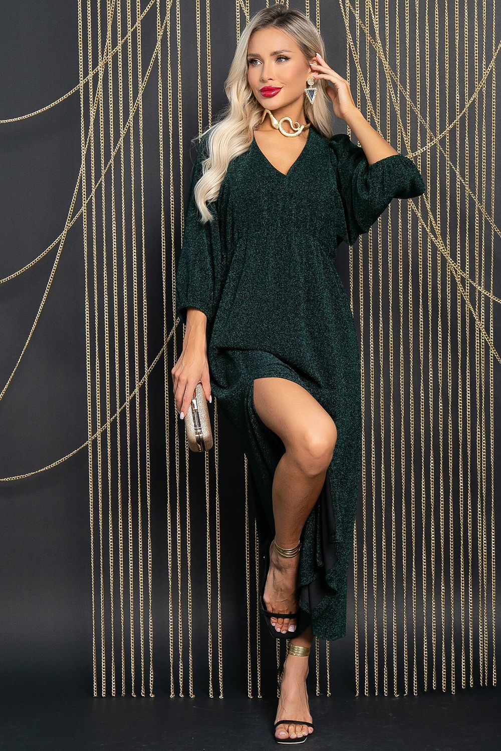 Платье Неповторимая (зеленое) П11786 LT Collection (Акция)