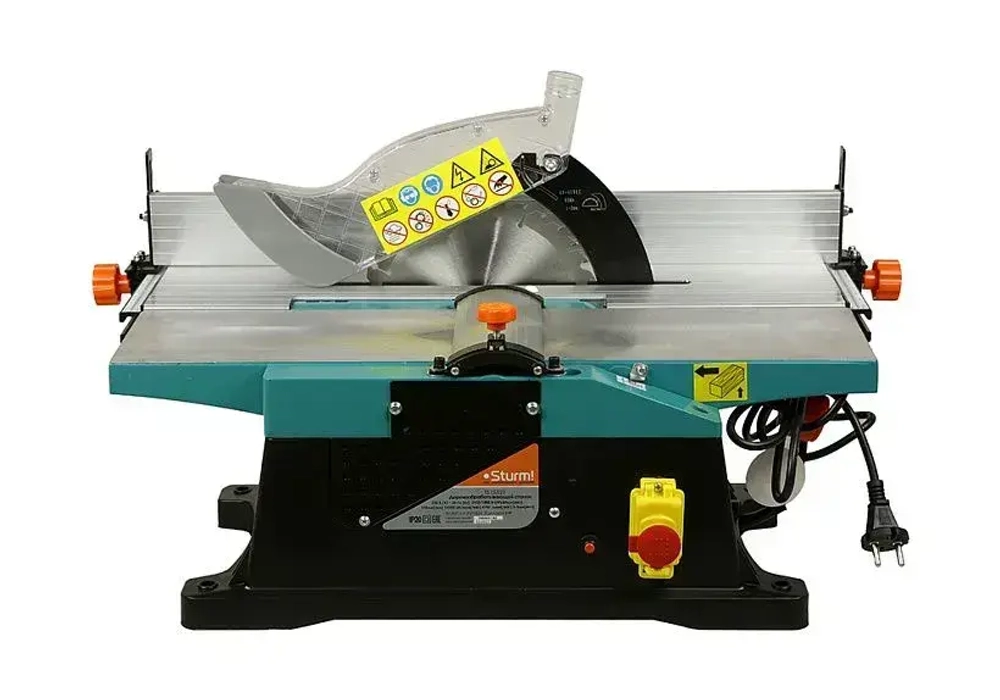 Портативный деревообрабатывающий станок Sturm! 2 в 1, циркулярная пила и фуганок, TS15521 с подставкой Elmos e70 095