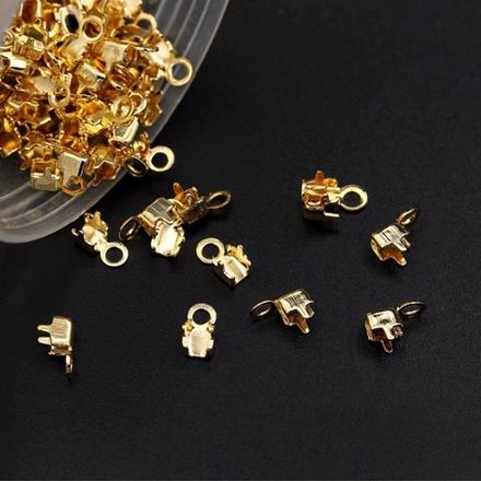 Концевик 2,7мм на стразовую цепочку 2мм