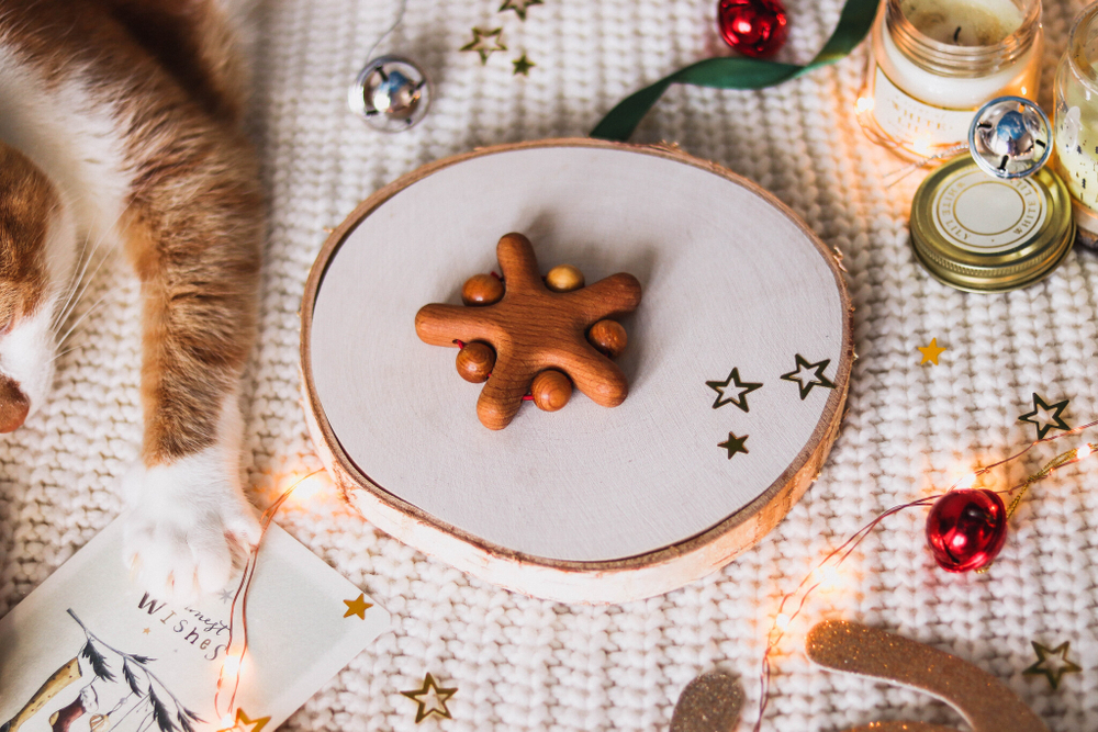 Грызунок Звездочка с можжевеловыми бусинами Леснушки