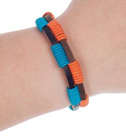 Y-BKB076 Браслет цветной нат.кожа