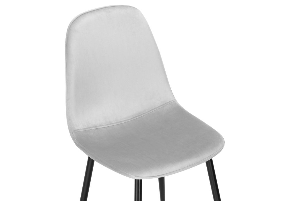 Стул на металлокаркасе Lilu light grey / black