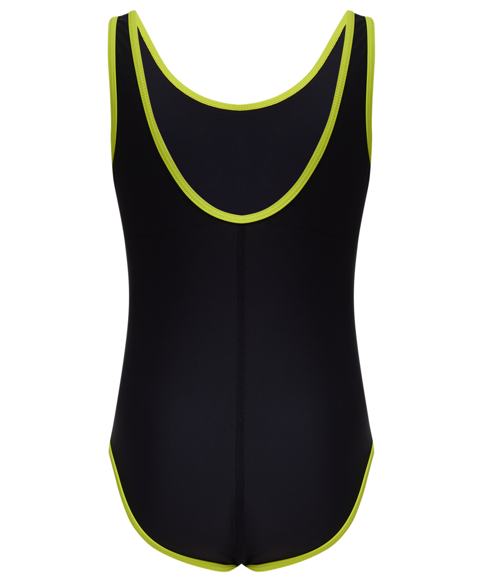 Купальник для плавания Edge Black/Lime, полиамид, подростковый