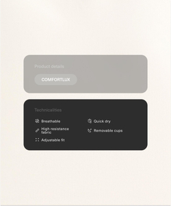 Oysho Топ Comfortlux с регулируемыми бретелями, экрю