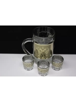 Набор подарочный Пивная Кружка и 3 стопки