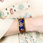 Браслет Fiore Luna на коричневом кожаном ремешке CB13599-9