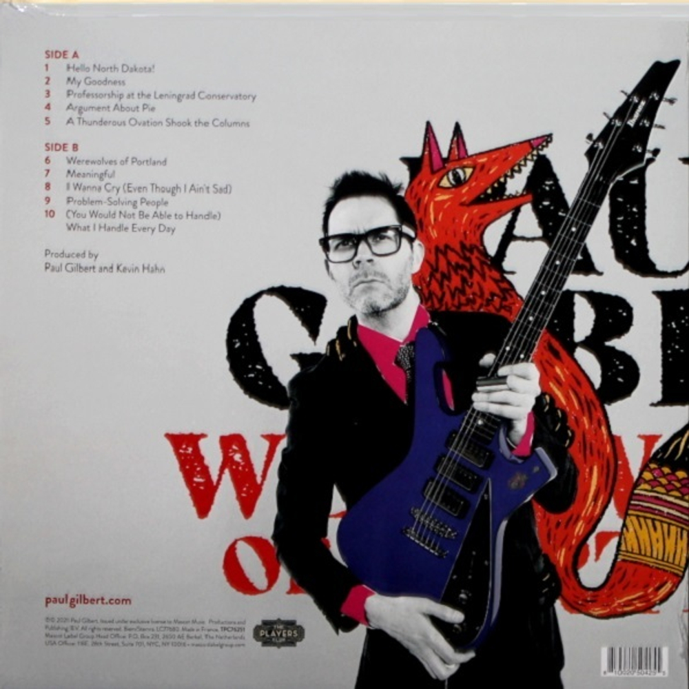 Paul Gilbert / Werewolves of Portland (Coloured Vinyl)(LP)