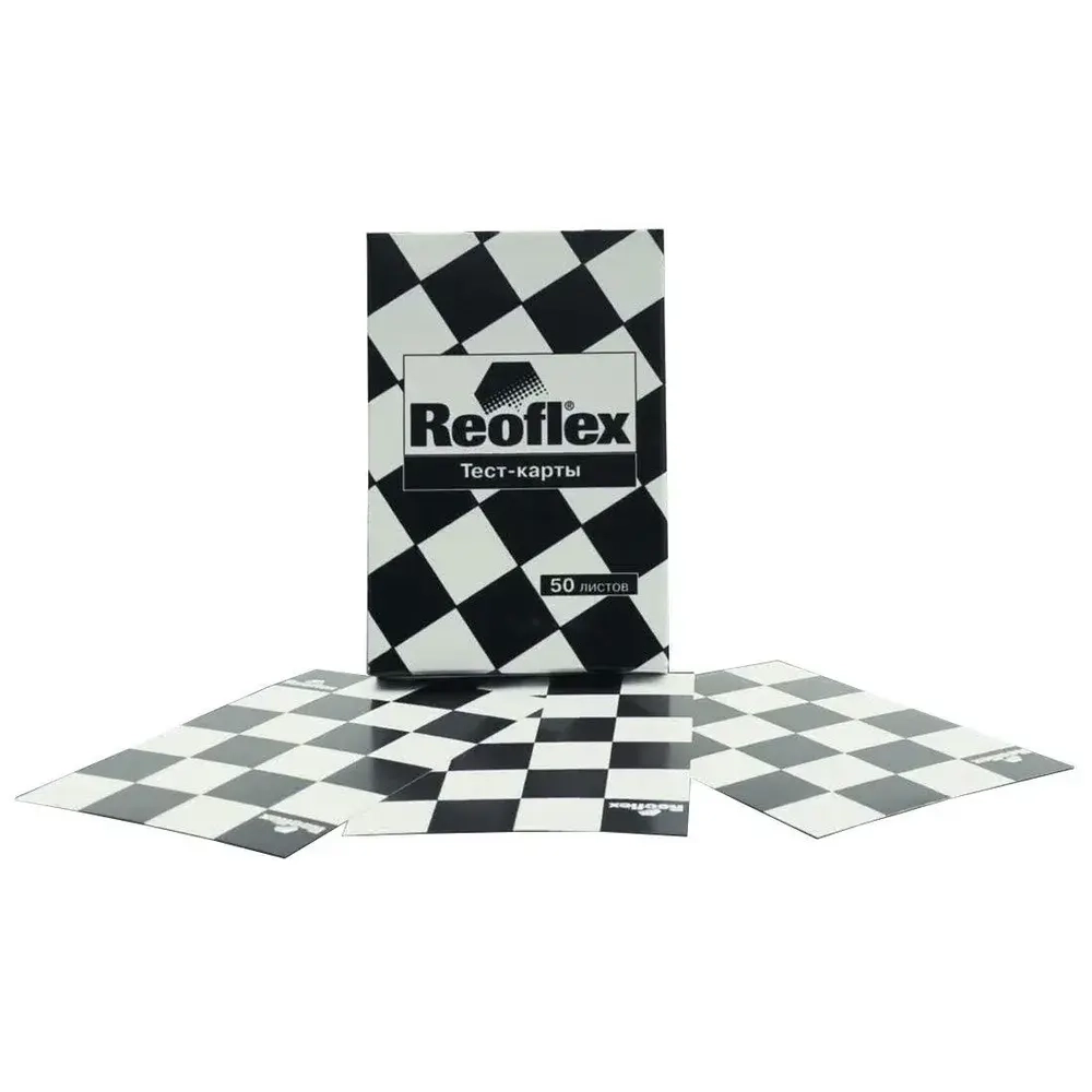 Тест-карты для выкрасок REOFLEX Test Cards, карточки для тест-напылов, 50 шт., RX N-01