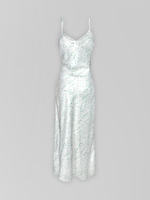 Платье-комбинация Ailuna collection 777 атласное в цветок на лямках с регулировкой