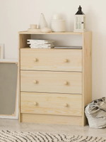 Комод Раст, деревянный с полкой