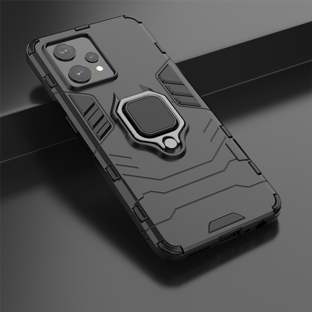 Противоударный чехол с кольцом Panther Case для Realme 9 Pro+