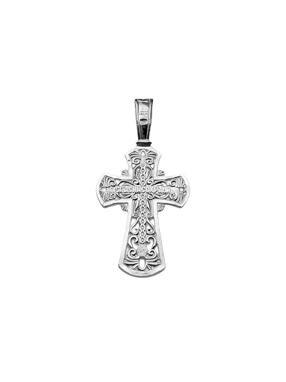 Крест из серебра/Без покрытия